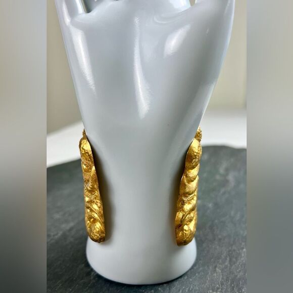 Vintage Signed Taki 975 High Purity Silver Gold Cuff Bracelet - Picture 5 of 12